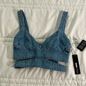Denim top